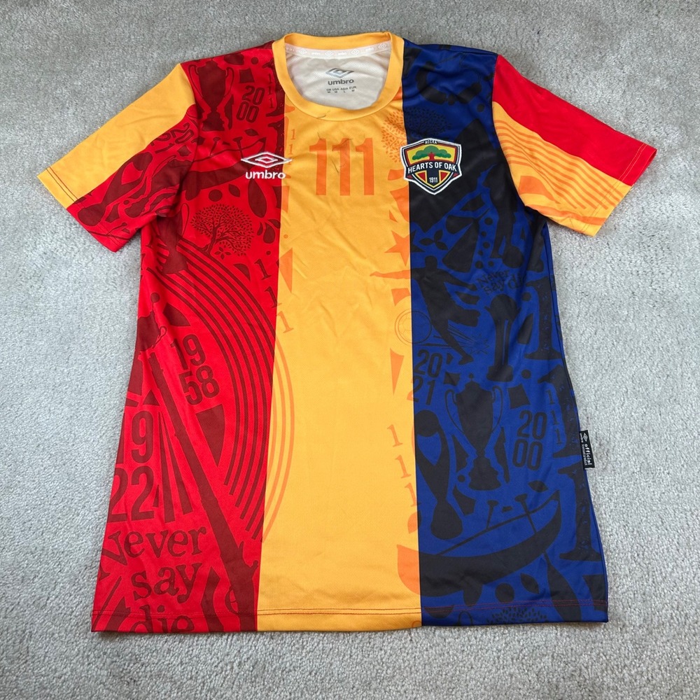 Umbro Accra Hearts of Oak 2022-2023 Home Jersey Mens Medium multi 111th Soccer